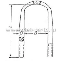 98748258 СТРЕМЯНКА РЕССОРЫ BPW 0313837094 98748258 СТРЕМЯНКА РЕССОРЫ BPW 0313837094