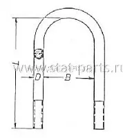 98558292 СТРЕМЯНКА РЕССОРЫ BPW 0313844164 98558292 СТРЕМЯНКА РЕССОРЫ BPW 0313844164