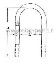 98558308 СТРЕМЯНКА РЕССОРЫ BPW 0313844090 98558308 СТРЕМЯНКА РЕССОРЫ BPW 0313844090