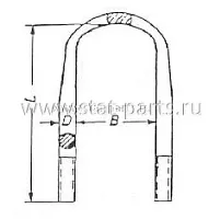 98590405 СТРЕМЯНКА РЕССОРЫ SCANIA 1384850 98590405 СТРЕМЯНКА РЕССОРЫ SCANIA 1384850