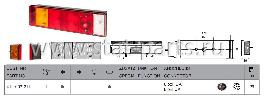 41-1007-211 ФОНАРЬ ЗАДНИЙ С ПОДСВЕТКОЙ НОМЕРА DAF ФИШКА 8PIN