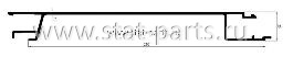 587.621035/21709003 (3800) СРЕДНЯЯ ЧАСТЬ БОРТА С ВЫЕМКОЙ 3800Х200ММ