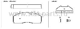 102.PAS-552.G00 ТОРМОЗНЫЕ КОЛОДКИ WABCO PAN 19,5 SAF 29126