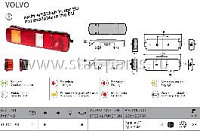 41-1041-311 ФОНАРЬ ЗАДНИЙ ЛЕВЫЙ VOLVO С ПОДСВЕТКОЙ НОМЕРА ФИШКА 7PIN AMP