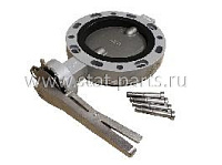 160 161162 ПОВОРОТНАЯ ЗАСЛОНКА ТИП WALGO DN150, ПОД ЦЕМЕНТ, СВЕРЛОВКА 210x8x14mm/210x12x14mm