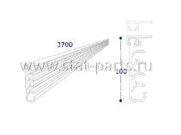 DK5510 АНТИ-СПРЕЙ МЕЖКОЛЕСНЫЙ L=3700 H=100