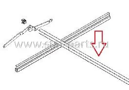 38035220 ПОПЕРЕЧИНА СДИЖНОЙ КРЫШИ PROFI