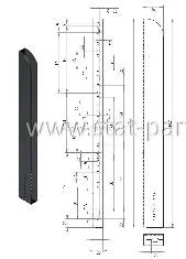 680018209 910.5 КАРМАН БОКОВОЙ СТОЙКИ НИЖНИЙ 600MM