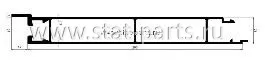 24751/3250 НИЖНЯЯ ЧАСТЬ БОКОВОГО БОРТА 3250Х200Х25ММ С БОРТИКОМ К РАМЕ